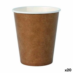 Set de Vasos Algon Desechables Cartu00f3n papel kraft 30 piezas 250 ml (20 Unidades)