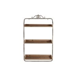 Estantería DKD Home Decor Blanco Natural Metal Abeto 64 x 19 x 107 cm (1)