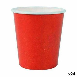 Set de Vasos Algon Desechables Cartu00f3n Rojo 20 Piezas 120 ml (24 Unidades)