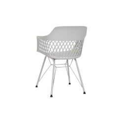 Silla de Comedor DKD Home Decor Gris claro 57 x 57 x 80,5 cm