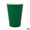 Set de Vasos Algon Desechables Cartu00f3n Verde 20 Piezas 220 ml (20 Unidades)