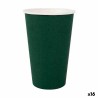 Set de Vasos Algon Desechables Cartu00f3n Verde 7 Piezas 450 ml (16 Unidades)