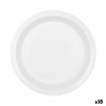 Set de Platos Algon Desechables Cartu00f3n Blanco 20 Piezas 17 cm (18 Unidades)