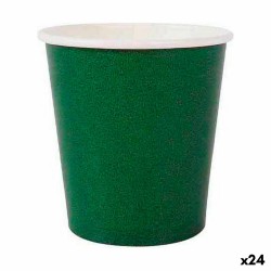 Set de Vasos Algon Desechables Cartu00f3n Verde 20 Piezas 120 ml (24 Unidades)