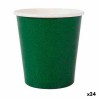 Set de Vasos Algon Desechables Cartu00f3n Verde 20 Piezas 120 ml (24 Unidades)