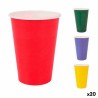 Set de Vasos Algon Desechables Cartu00f3n Multicolor 20 Piezas 200 ml (20 Unidades)