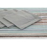 Mantel y servilletas DKD Home Decor 2 Unidades 150 x 150 x 0,5 cm Gris Azul cielo