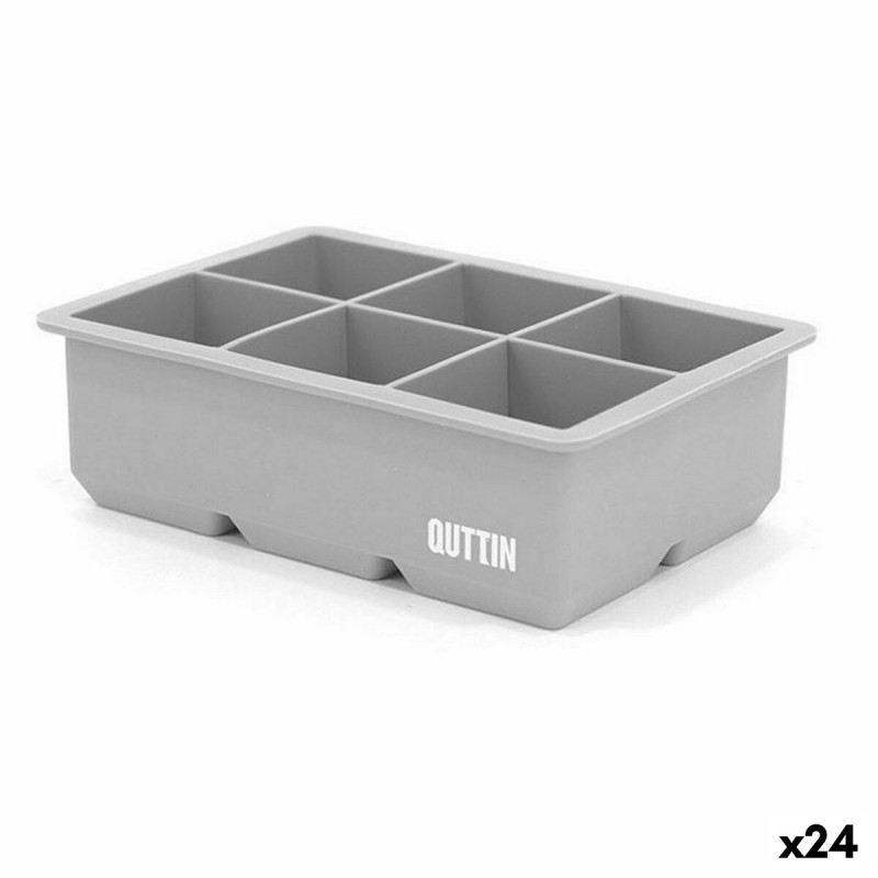 Molde para Cubitos de Hielo Quttin Flexible Silicona 16,5 x 10,5 x 5 cm (24 Unidades)