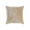 Cojín DKD Home Decor Dorado 45 x 10 x 45 cm Flores