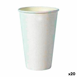 Set de Vasos Algon Desechables Cartu00f3n 330 ml Blanco 10 Piezas (20 Unidades)