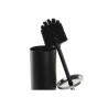 Escobilla para el Baño DKD Home Decor 10 x 10 x 38,4 cm Plateado Negro Metal Acero Inoxidable