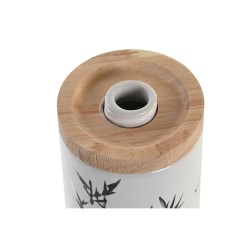 Dispensador de Jabón DKD Home Decor 8 x 9 x 17,5 cm Negro Blanco Gres