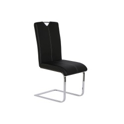 Silla de Comedor DKD Home Decor Negro Metal Poliuretano (59 x 45 x 102 cm)