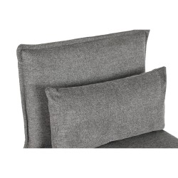 Sillón DKD Home Decor 66 x 78 x 75 cm Negro Gris Metal