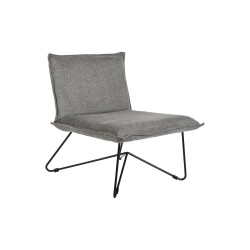 Sillón DKD Home Decor 66 x 78 x 75 cm Negro Gris Metal