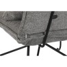 Sillón DKD Home Decor 66 x 78 x 75 cm Negro Gris Metal