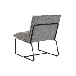 Sillón DKD Home Decor Negro Gris Metal 66 x 71 x 77 cm