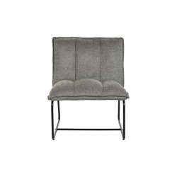 Sillón DKD Home Decor Negro Gris Metal 66 x 71 x 77 cm