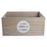 Caja Decorativa DKD Home Decor Natural Madera MDF Espirales Mediterráneo 50 x 40 x 22,5 cm