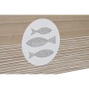 Caja Decorativa DKD Home Decor Natural Madera MDF Espirales Mediterráneo 50 x 40 x 22,5 cm