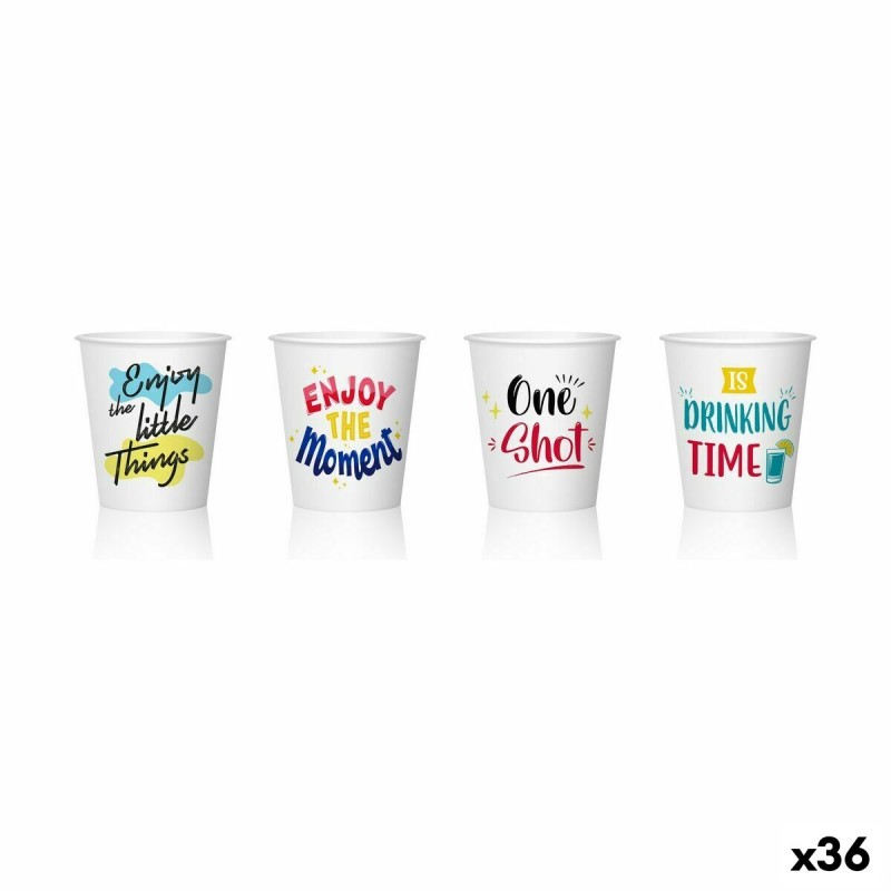 Set de Vasos de Chupito Algon Desechables Cartu00f3n 20 Piezas 50 ml (36 Unidades)