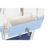 Estantería DKD Home Decor 76 x 29 x 133 cm Abeto Cuerda Blanco Azul cielo Azul marino Madera MDF