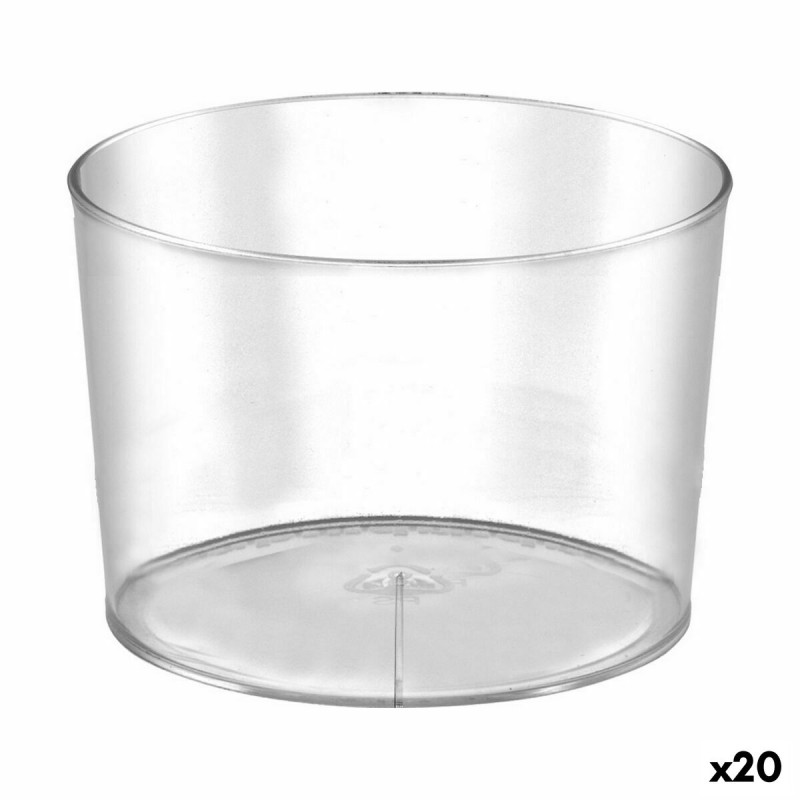 Set de vasos reutilizables Algon 230 ml Plu00e1stico 12 Piezas (20 Unidades)