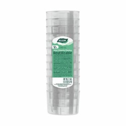 Set de vasos reutilizables Algon 230 ml Plu00e1stico 12 Piezas (20 Unidades)