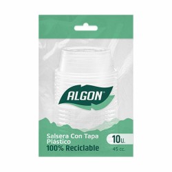 Set de cuencos reutilizables Algon Salsas 10 Piezas Plu00e1stico 45 ml (36 Unidades)