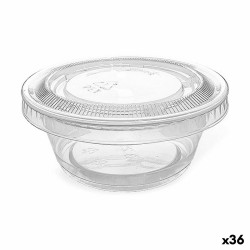 Set de cuencos reutilizables Algon Salsas 10 Piezas Plu00e1stico 100 ml (36 Unidades)