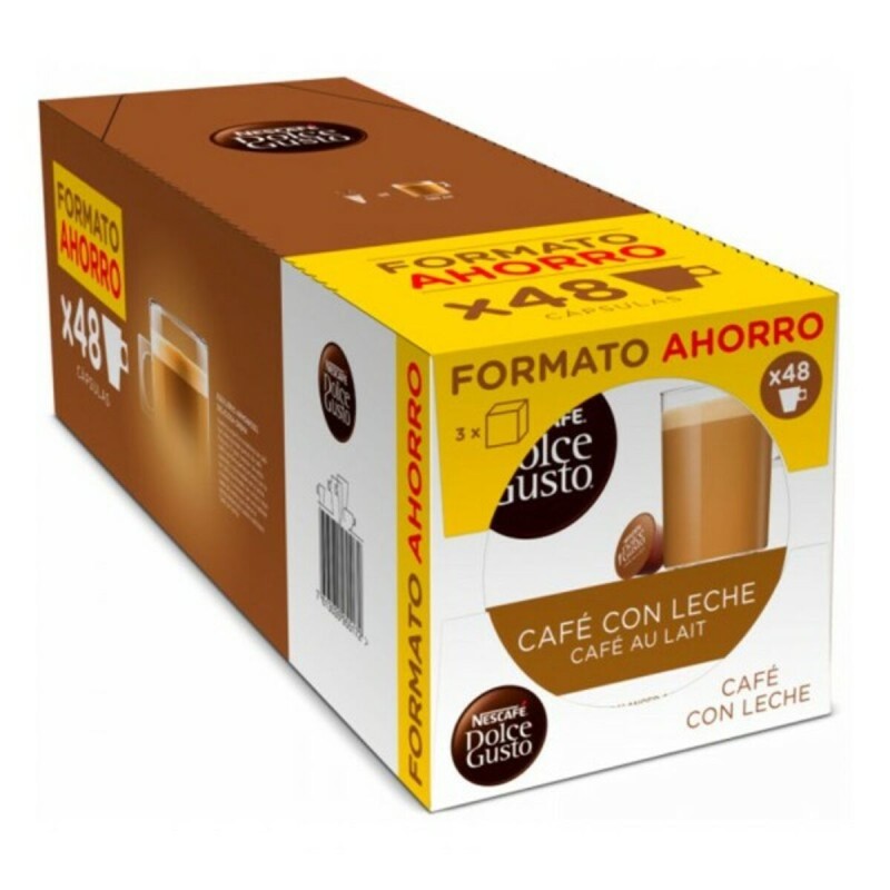 Cu00e1psulas de Cafu00e9 Nescafu00e9 Dolce Gusto Cafe Au Lait (48 uds)