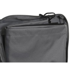 Funda Protectora DKD Home Decor Mesa Negro Aluminio Gris oscuro (240 x 130 x 60 cm)