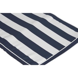 Cojín para Tumbona DKD Home Decor Hamaca Blanco Azul marino 190 x 60 x 5 cm