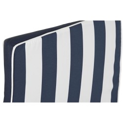 Cojín para Tumbona DKD Home Decor Hamaca Blanco Azul marino 190 x 60 x 5 cm