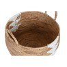 Juego de Cestas DKD Home Decor Blanco Natural Cuerda Hierba marina Boho 55 x 55 x 40 cm