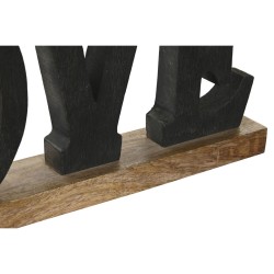 Figura Decorativa DKD Home Decor Negro Marrón 40 x 5 x 15 cm (2 Unidades)