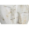 Figura Decorativa DKD Home Decor 23 x 10 x 30 cm Cara Dorado Aluminio Blanco