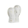 Figura Decorativa DKD Home Decor 23 x 10 x 30 cm Cara Dorado Aluminio Blanco