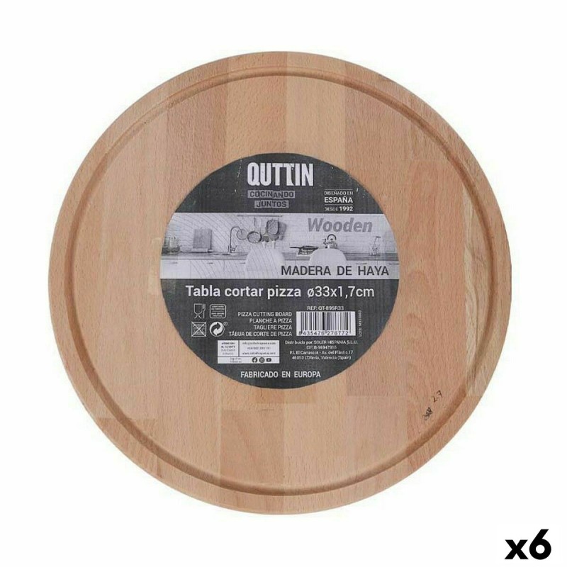 Tabla de servir Quttin Redonda u00d8 33 x 1,7 cm (6 Unidades)