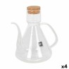 Aceitera La Mediterru00e1nea Bell 1 L Silicona Vidrio de Borosilicato (4 Unidades)