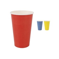 Set de Vasos Algon Desechables Cartu00f3n Multicolor 10 Piezas 450 ml (16 Unidades)