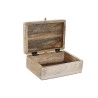 Caja-Joyero DKD Home Decor 25,5 x 20 x 10,5 cm Natural Madera de mango (2 Unidades)