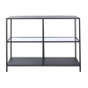 Consola DKD Home Decor Negro Metal Cristal 100 x 35 x 80 cm