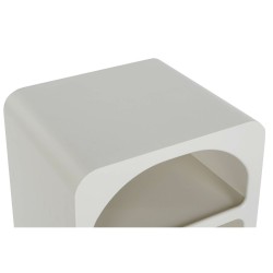 Mesita de Noche DKD Home Decor Blanco Abeto Madera MDF 45 x 40 x 55 cm