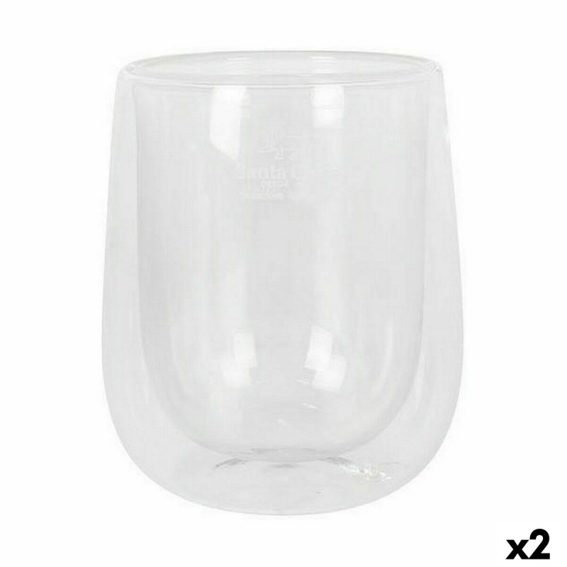 Set de Vasos Santa Clara Tu00e9rmico Vidrio de Borosilicato 2 Piezas (2 Unidades)