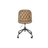 Silla de Oficina DKD Home Decor Marrón claro Polipropileno 47,5 x 57,5 x 83 cm