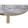 Mesa auxiliar DKD Home Decor 41 x 41 x 47 cm Dorado Blanco Hierro