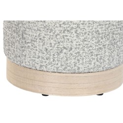 Reposapiés DKD Home Decor 32 x 32 x 38 cm Scandi Gris claro