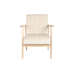 Sillón DKD Home Decor Beige Natural Pino 63 x 68 x 81 cm