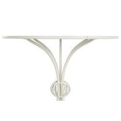 Mesa auxiliar DKD Home Decor 81 x 81 x 81,5 cm Metal Blanco